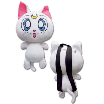 Sailor Moon Artemis 12 1/2 Inch Plush Backpack - BUCKET POPCORN